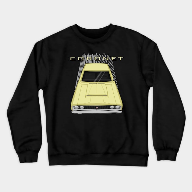 Dodge Coronet 1968 - yellow Crewneck Sweatshirt by V8social